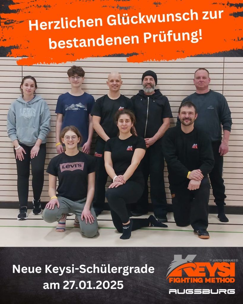 Neue Keysi-Schülergrade in Augsburg am 27.01.2025