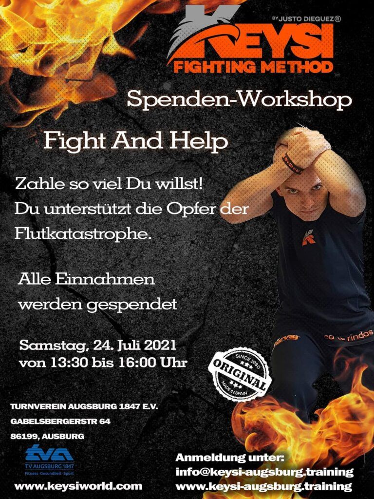 Flyer für Keysi-Benefiz-Lehrgang am 24.07.2021