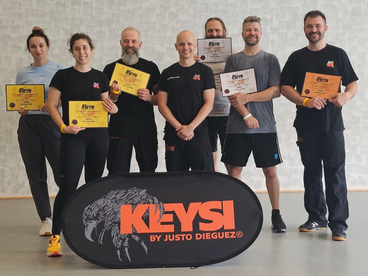 Teilnehmer der Keysi-Prüfung am 27.07.2025