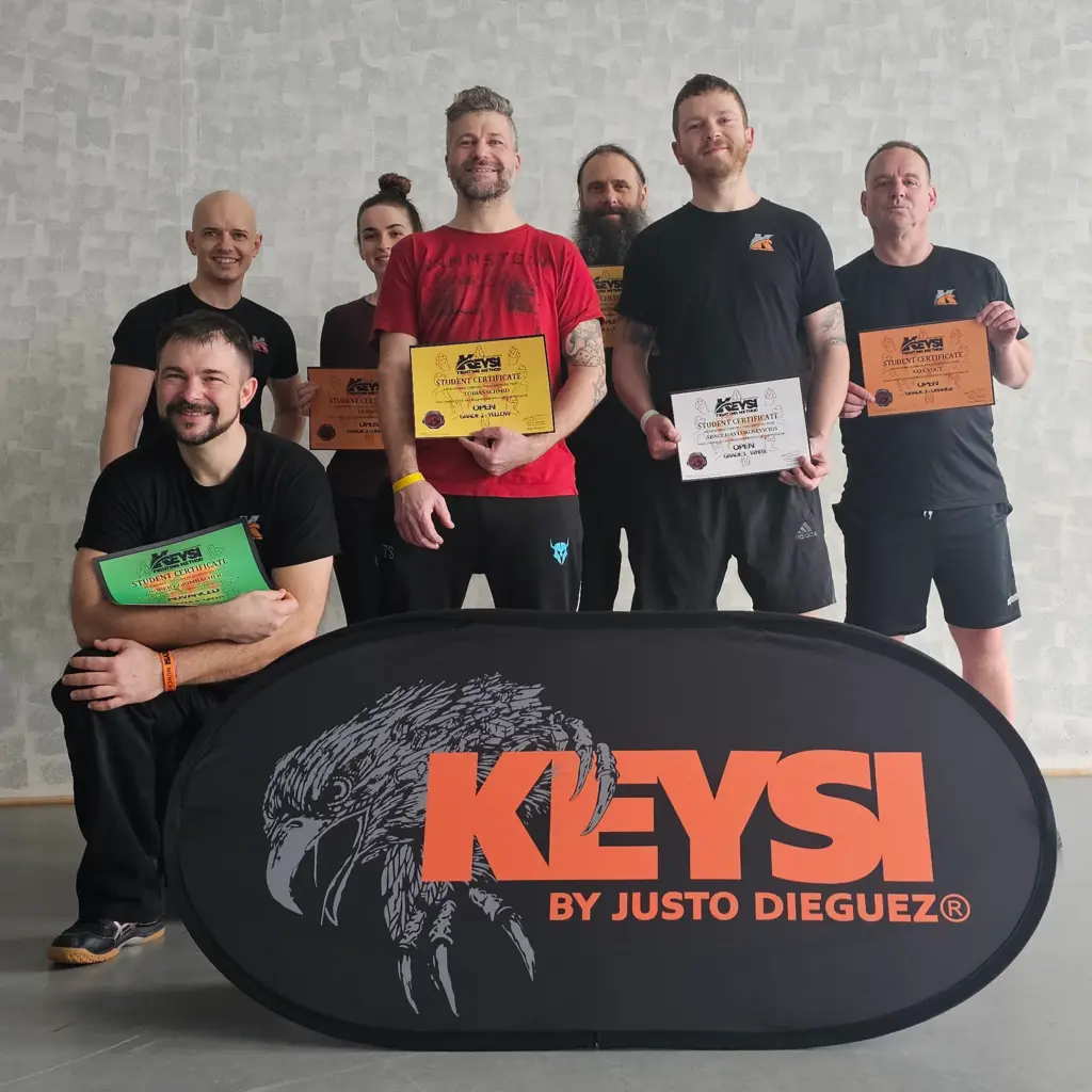 Teilnehmer der Keysi-Prüfung am 28.02.2026 in Augsburg