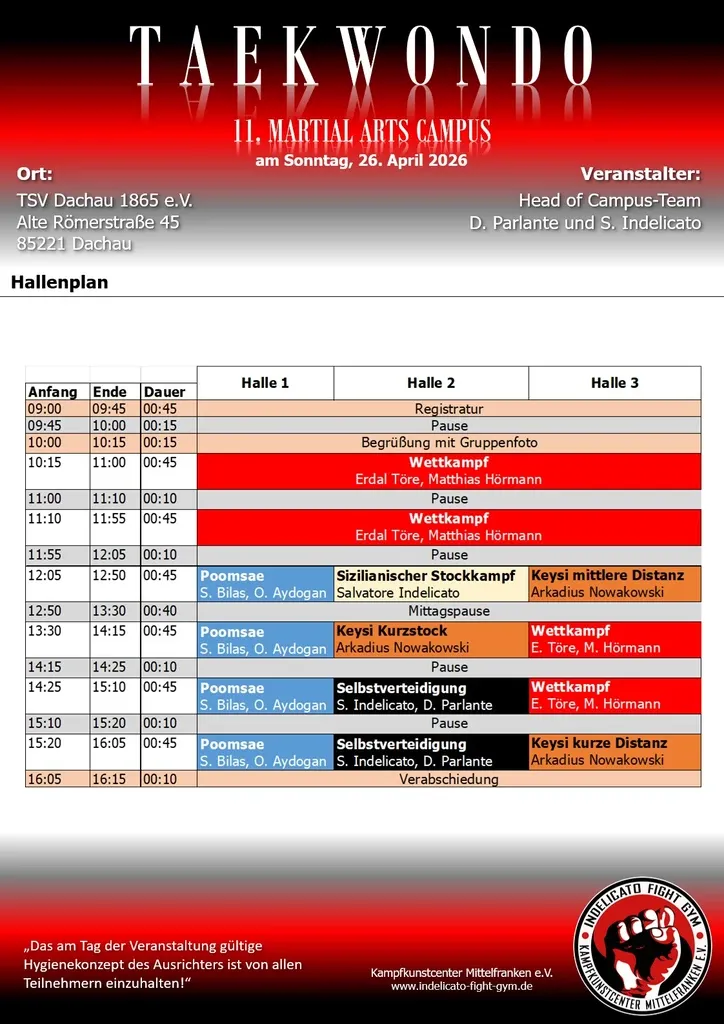 Martial Arts Campus am 26. April 2026 - Ausschreibung Seite 3 von 7