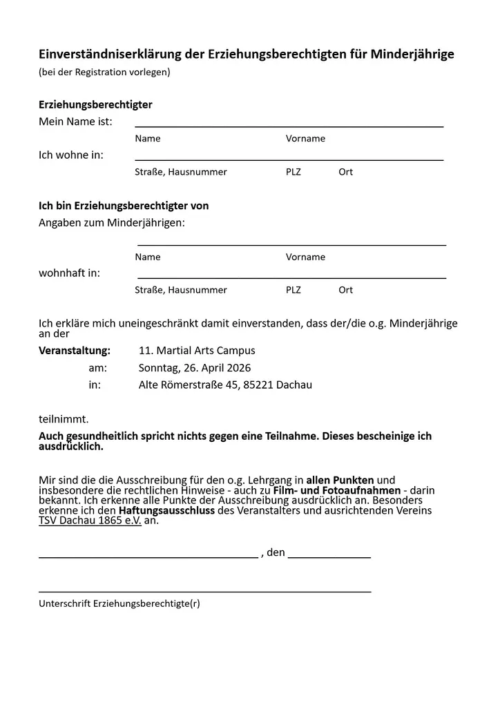 Martial Arts Campus am 26. April 2026 - Ausschreibung Seite 6 von 7